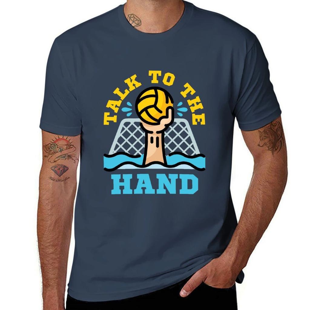 Talk To The Hand Funny Water Polo Goalie Tshirt Casual Loose Daily Wear Tshirt