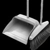 Premium Grey Metal Handle Broom & Dustpan Set