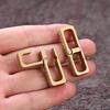 1Pc Waist Belt Buckle Durable Brass Mini Portable Keychain Simple Smooth Polished Keychain Hook Key Chain Clip Belt Use
