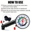 Car Tire Pressure Gauge High Precision Analog Pointer Tyre Inflation Deflation Meter Auto PSI Bar Tester Tool Universal Vehicle