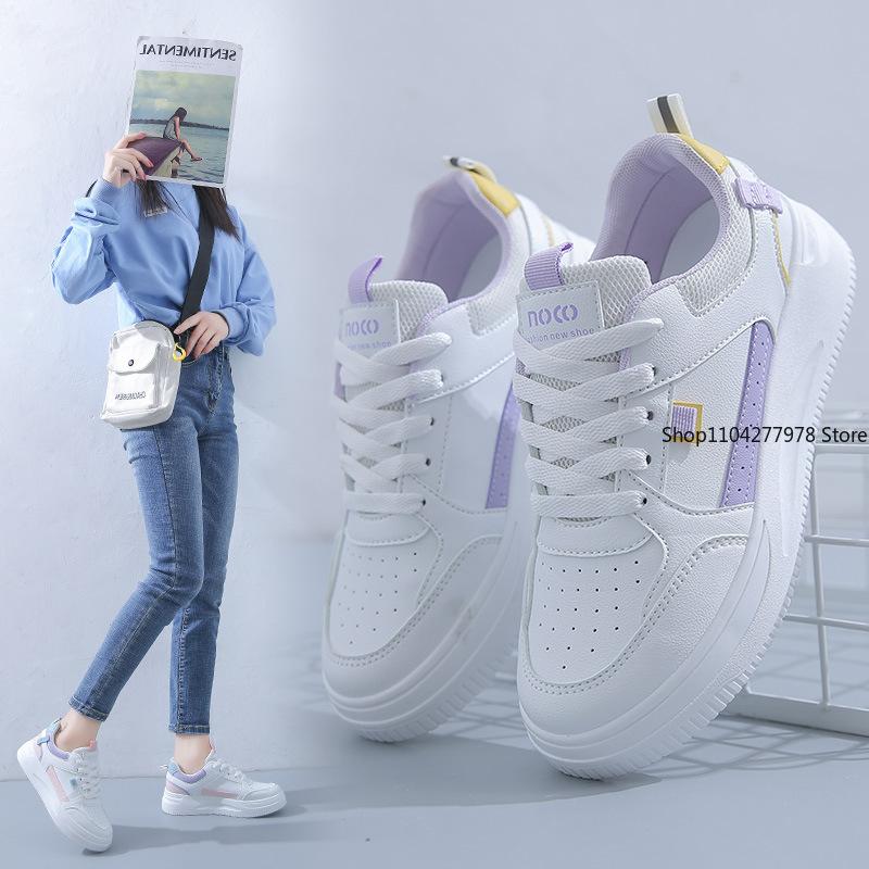 Fashion Fashion Women's Sneakers Platform Sports Shoes White Running Sneakers Chunky Shoes Tennis Female Basket  Zapatos De Mujer