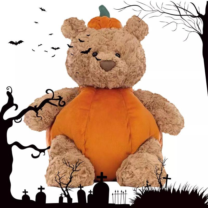 Adorable Barse Bear Pumpkin Plush Toy Perfect For Halloween Decorations And Gifts For Kids