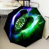 Sporting Portugal Crest Automatic Folding Umbrella - 8-Rib Travel Umbrella with Auto Open/Close & Portable Gifts for holidays or birthdays