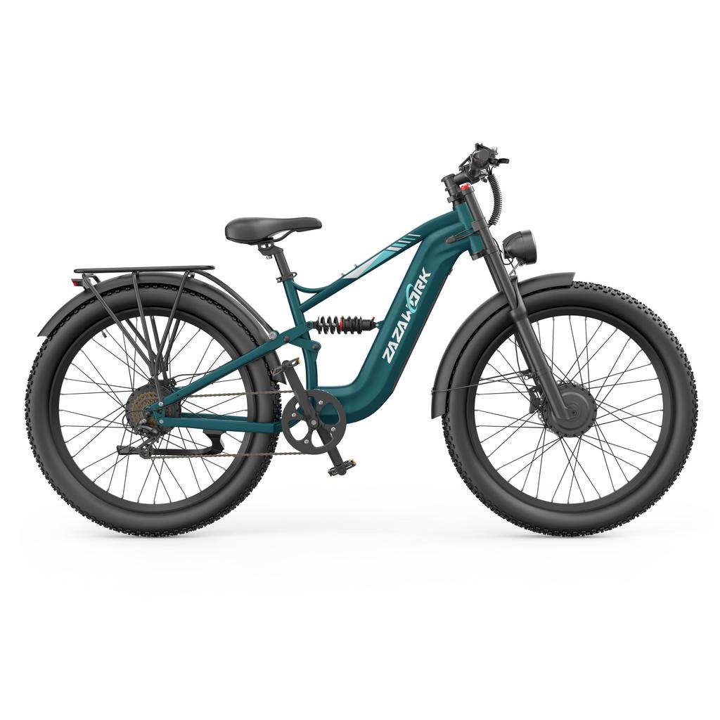 ZAZAWORK CF500 PRO High-end Elektrische Fiets 1000W*2 Dubbele Motor 48V20Ah Batterij 50KM/H Topsnelheid 27 Inch Off-Road Banden E-Mountainbike