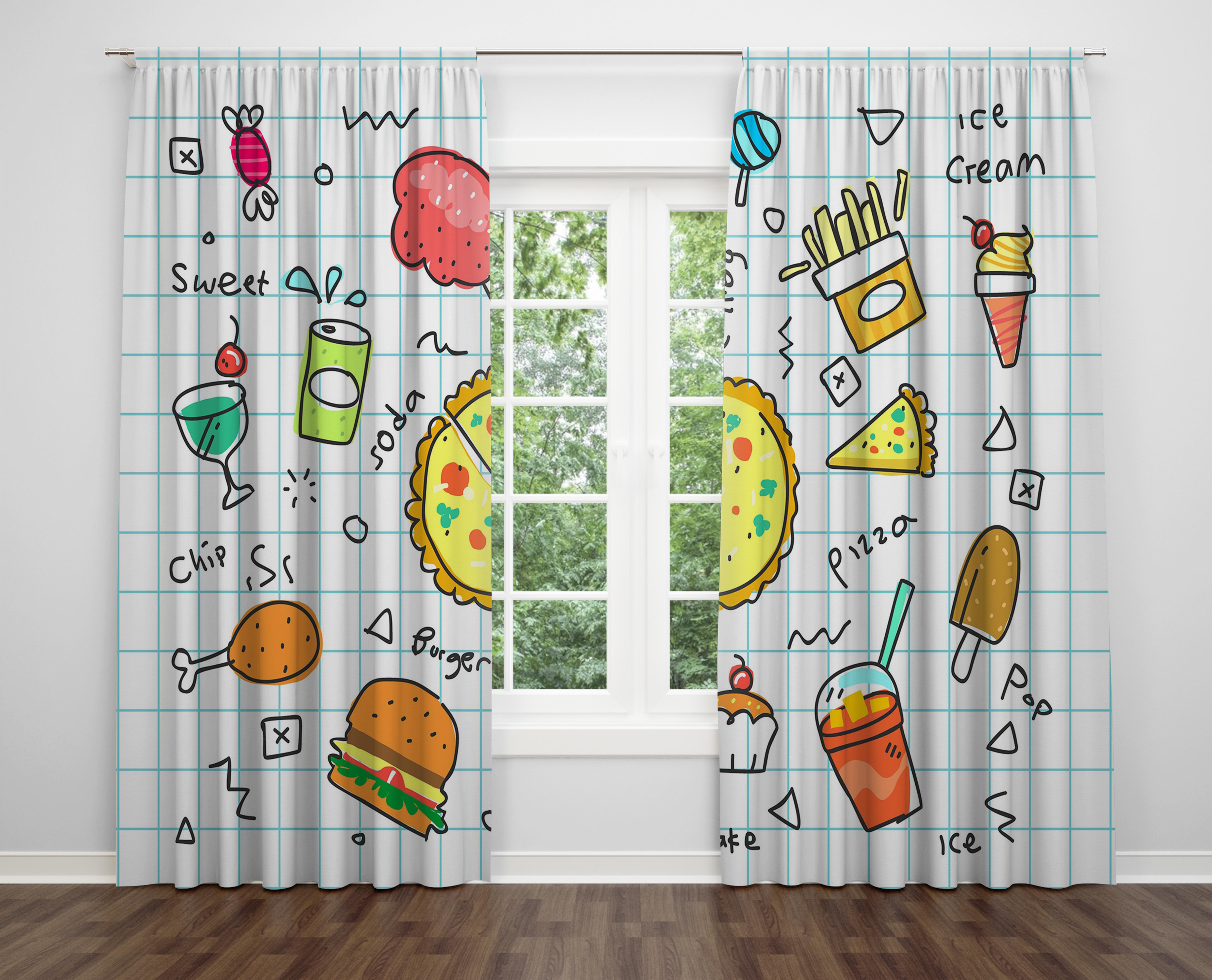 

Декоративний дизайн, високоякісна бавовняна тканина, ви можете вибрати одну або подвійну фіранку з крила 1 piece різнокольоровий