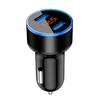 3.1A Dual Usb 2 Ports Lcd Display 12-24V Socket Car Charger