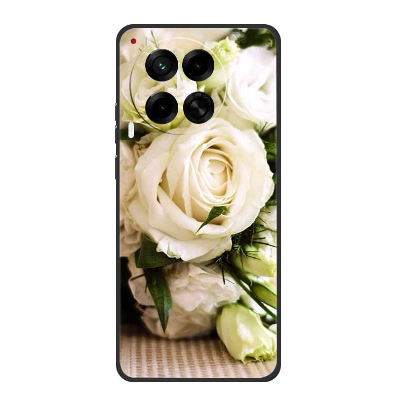 6.78" For Tecno Camon 30 Case Fashion Marble Black Silicone Soft TPU Back Cover Cases For Tecno Camon 30 5G Premier Phone Case