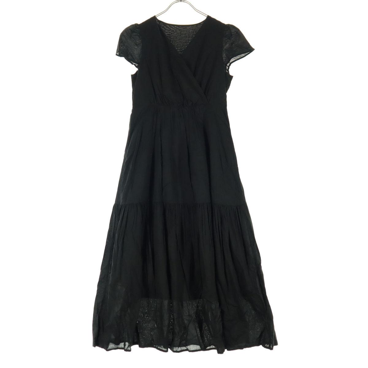 

Косметические товары N. Natural Beauty Basic Хлопковое платье-волан с рукавами-крылышками, запашного стиля, длиной до колена, женское, б/у