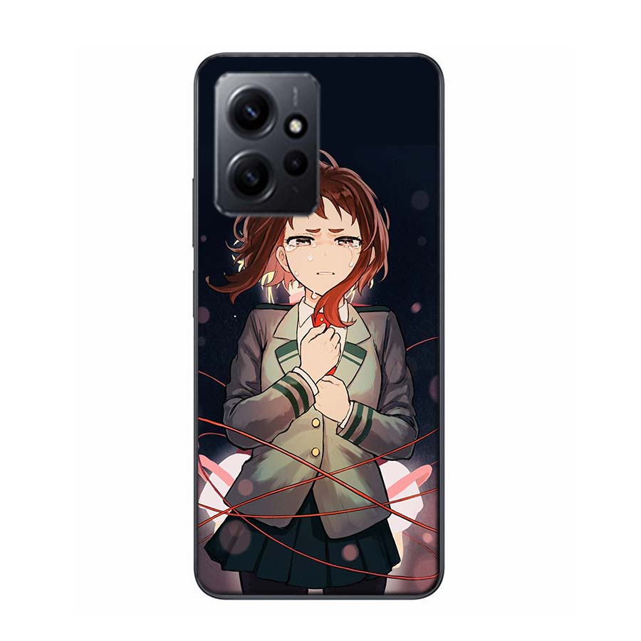 1pc Ochako Uraraka Phone Case For Redmi 12 13C 14C 12C Note 14 13 Pro Plus 10 10A 10C 9 9A 9C 9T K70 K80 Pro 8 8A Clear TPU