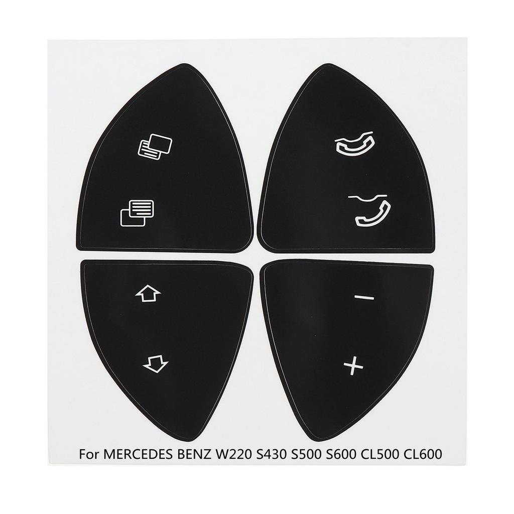 Voor Mercedes Benz GLK350 C-Klasse CLS C218 SLK W172 W204 W212 W218 W207 W220 Zwarte Auto Knop Reparatie Sticker Decals Stickers