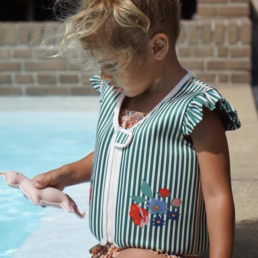Chaleco Salvavidas Infantil de Algodón con Estampado de Dibujos Animados Para Juegos en el Agua y Seguridad en la Natación