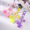 Cute Star Keychain Love Heart Key Ring for Women Girls Handbag Pendant DIY Kid's Jewelry Gift