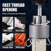 Integrated Internal & External Pipe Threading Tool (1/2'' & 3/4'' Dies)–Electric Drill Compatible Pipe Threader Plumbing Repair