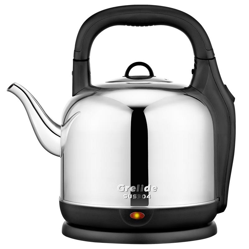 Grelide Large Capacity 304 Stainless Steel Electric Kettle CN plug (adapter included)
