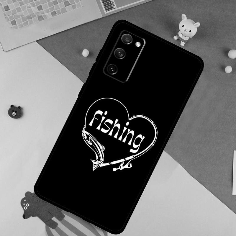 Carp Fish Fishing rod Hook Soft Case For Samsung Galaxy S24 Ultra S9 S10 S20 S22 S23 Plus S21 FE S25 Ultra Funda Cover
