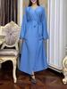 2024 Elegant Women's Solid Color Slim Fit Lace-Up Long Dress