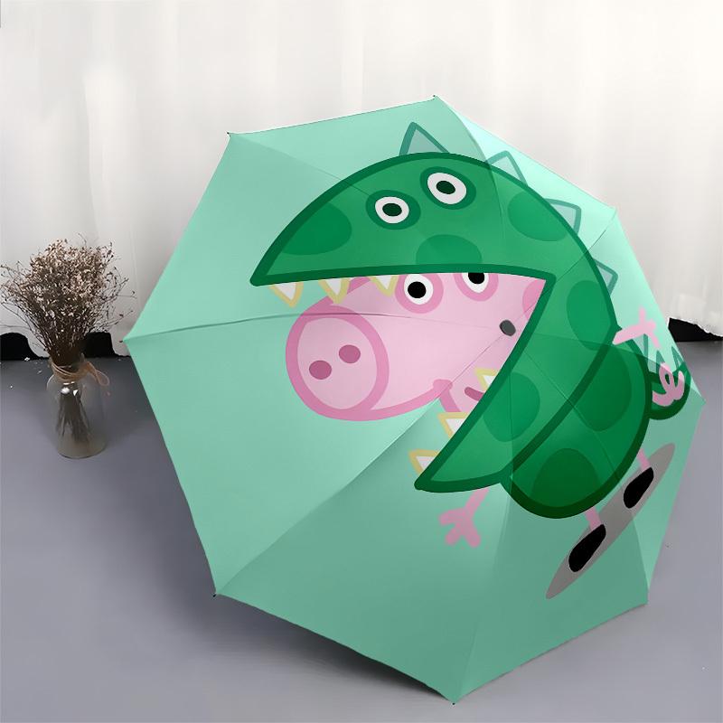 Dinosaur, Piggy Automatic Opening and Closing, 8 rib Structure Portable Umbrella, Suitable for Men and Women in All Seasons  Perfect Gift fo
