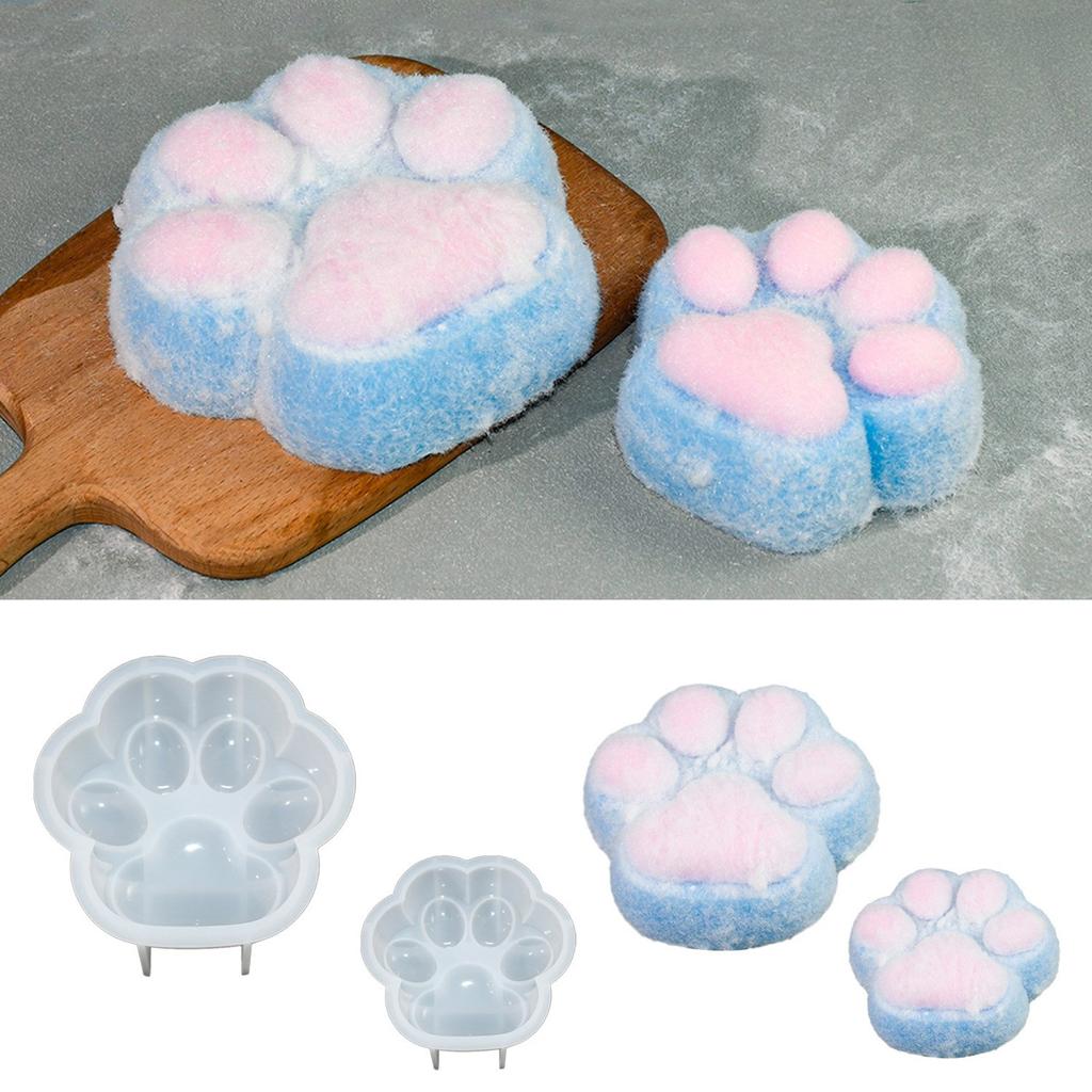 Baking Molds Cute Cat Paw Cake Mould for Making Chocolate Mousses Cookie Puddings Jelly Mold for Kid Birthday Supplies