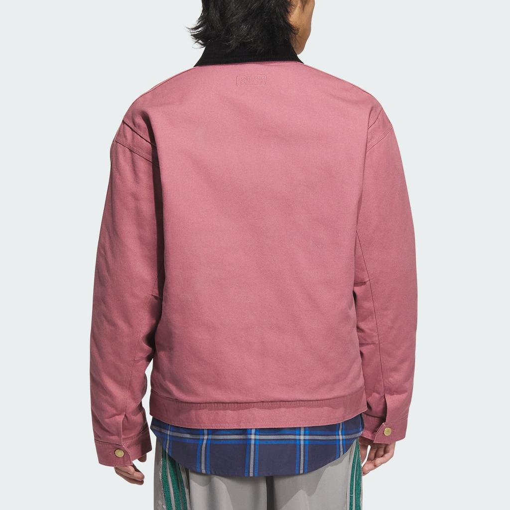 Adidas Originals Wash Pad Jacket Casual Fashion Warm Zipper Long Sleeve Cotton Coat Unisex Jackets Old-Red Gold JW9582