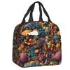 Mushroom Forest Insulated Lunch Bag for Women Leakproof Thermal Cooler Bento Box Office Picnic Travel