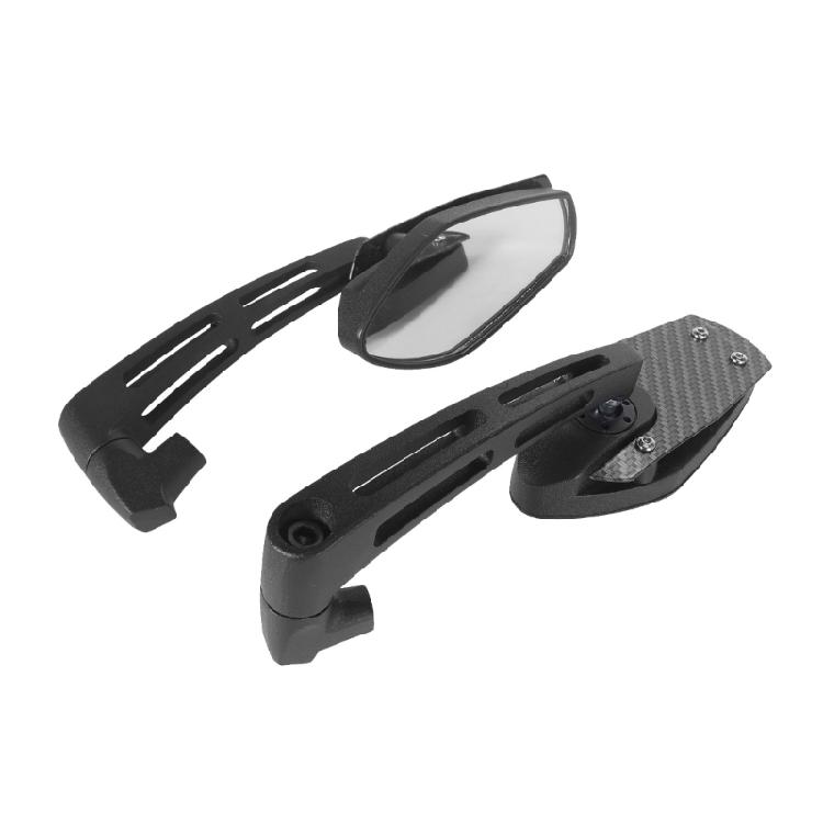Modern Motorcycle Accessory Mirror Shatter Resistant Glass ABS Housing Easy Angle Adjustment Suitable for Scooters Bikes
