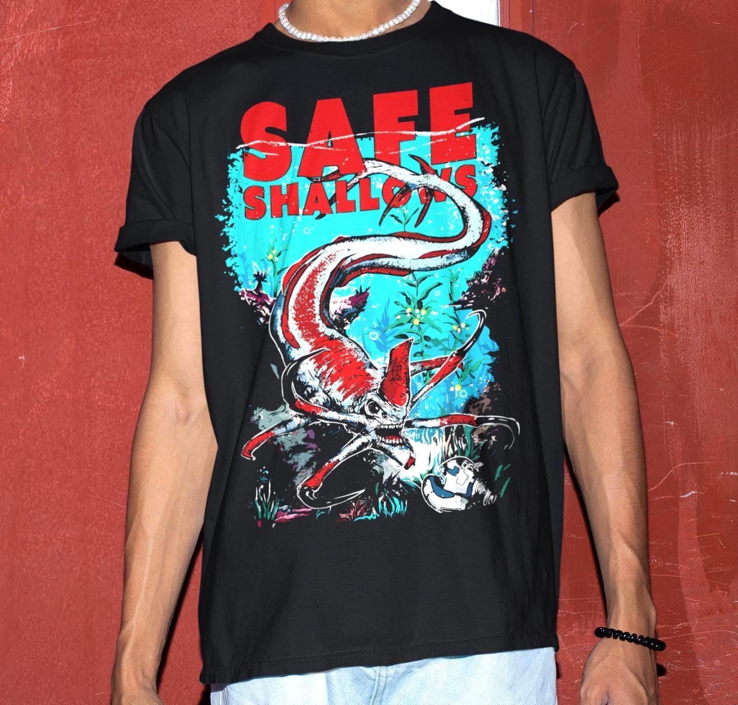 

Subnautica Safe Shallows Shirt - Indie Game Tshirt Summer Men s and Women s Loose and Breathable T-shirt Top 5XL різнокольоровий