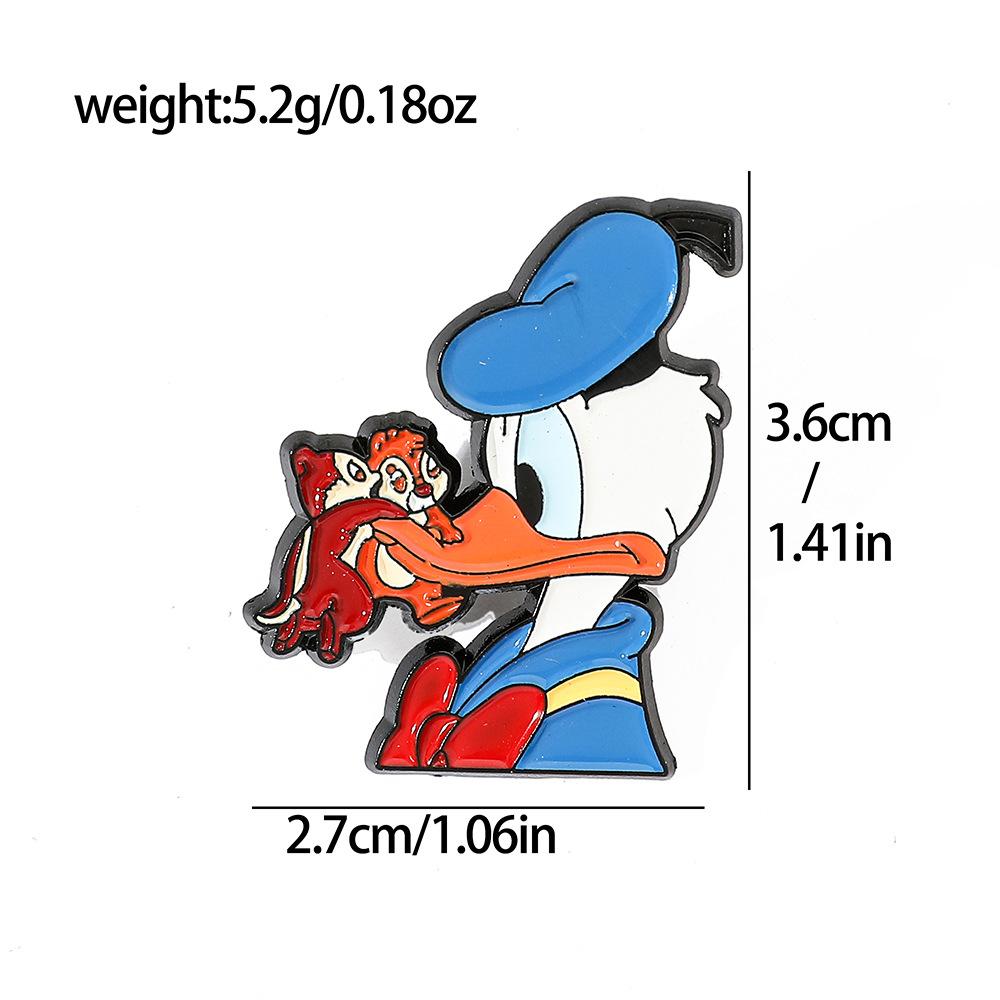 Creative Donald Duck Brooch Duck Metal Badge Clothing Bag Pin Decorative Corsage