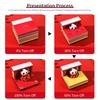 3D Paper Craft Panda Sculpture Chinese New Year Lucky Bag Layered Paper Art Desk Decoration With Light Calendar
