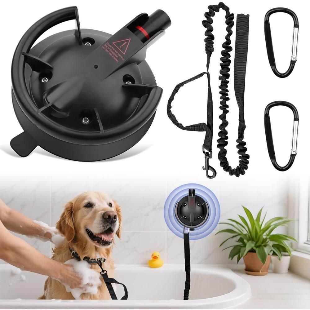 Dog Bath Suction Cup Leash, with Heavy-Duty Vacuum Lock – 118 kg Load Capacity Dog Grooming Restraint for Bathing, Showering, and Drying