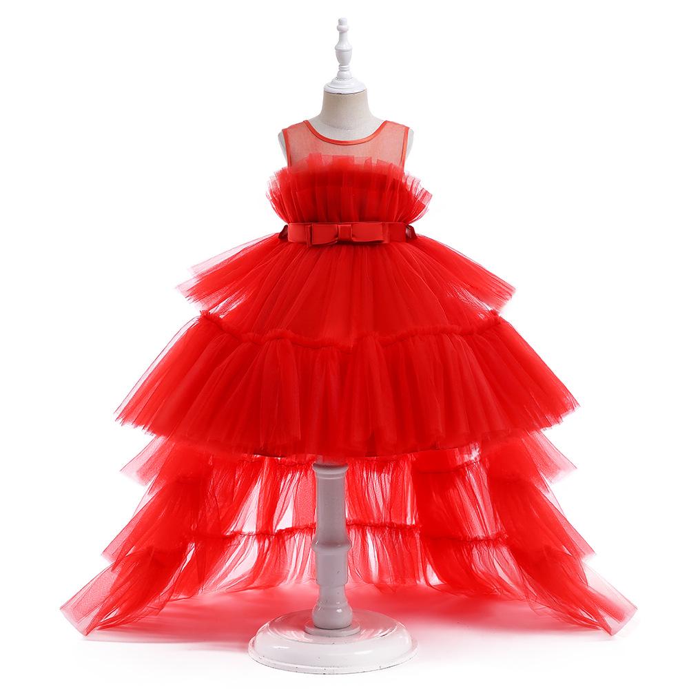 Children's Tulle Flower Girl Princess Gown - Little Girl Performance Dress
