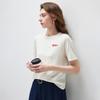 Komong Boca Silk Blend Heart Embroidered Knit T-Shirt
