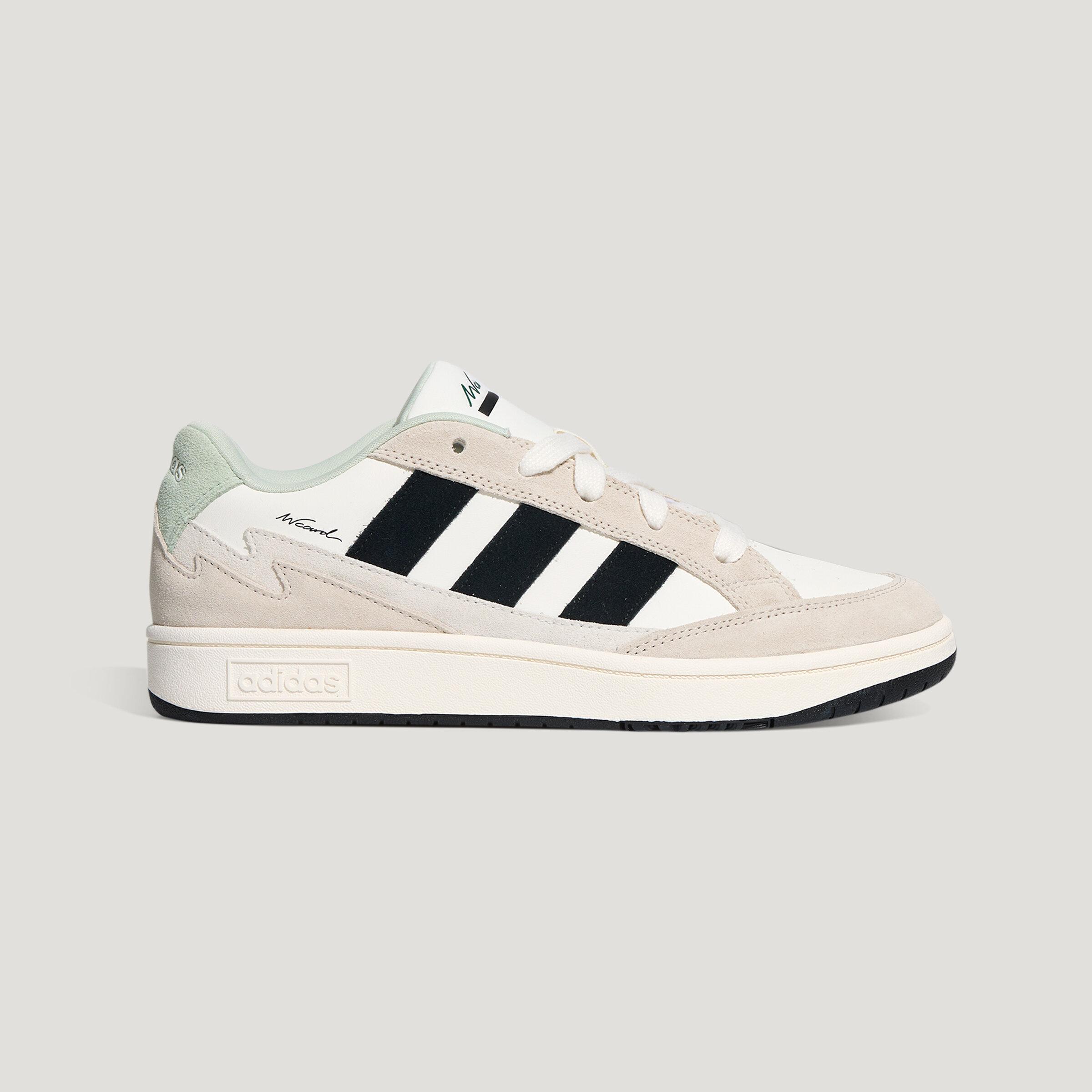 Adidas WCARD ADV Skateboard Shoes Unisex Low Top Bright White/Forest G 38