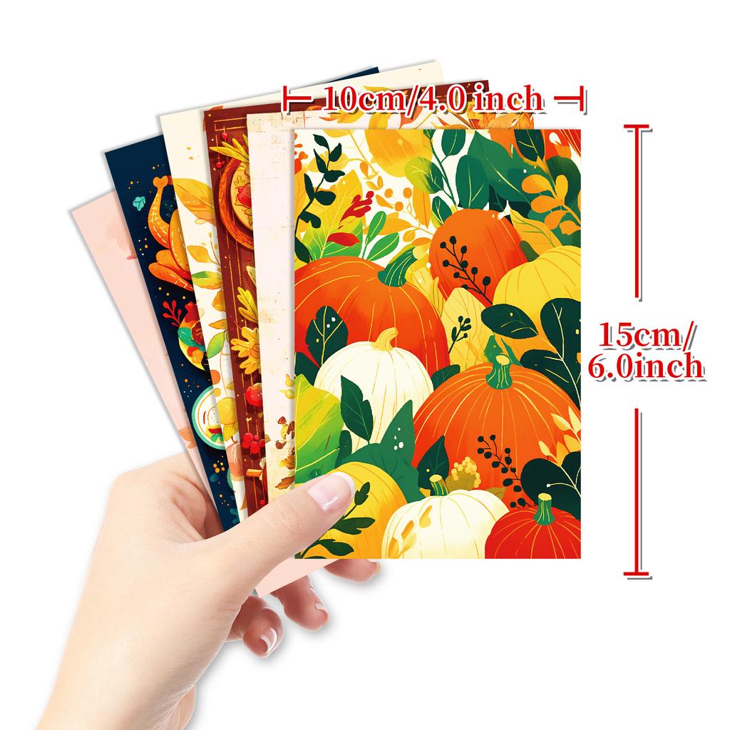 Hot Sale Thanksgiving Wall Card Autumn Harvest Turkey Pumpkin Holiday Party Decorative Card Gift Greeting Card