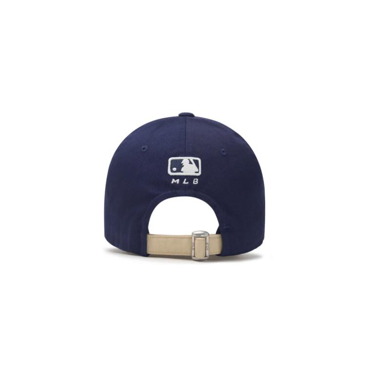 MLB Cotton Baseball Caps Unisex Beige/Blue Fashion 3ACP3303N52NYS
