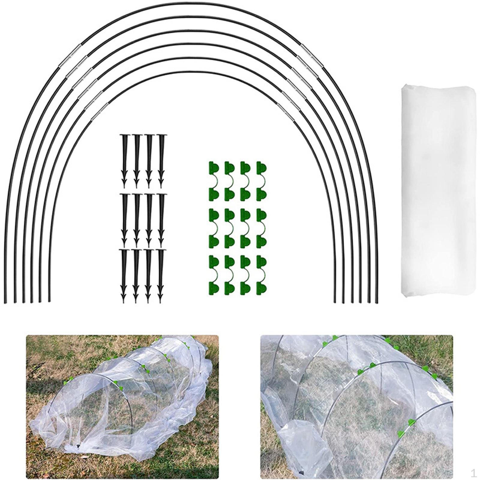 

Garden Mesh Kit, Net Cover, Plant Greenhouse Cover for Raised Beds Vegetables, Flowers, 6m