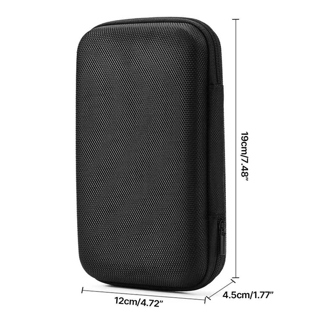 Rectangle Earbud Case Portable EVA Carrying Case Storage Bag Organizer with Mesh Pocket for Earphone Earbud Earpieces