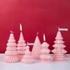 1-4PCS Christmas Tree Aroma Candle Silicone Mold DIY Plaster Wax Craft Holiday Decorations Handmade Supplies Making Kits