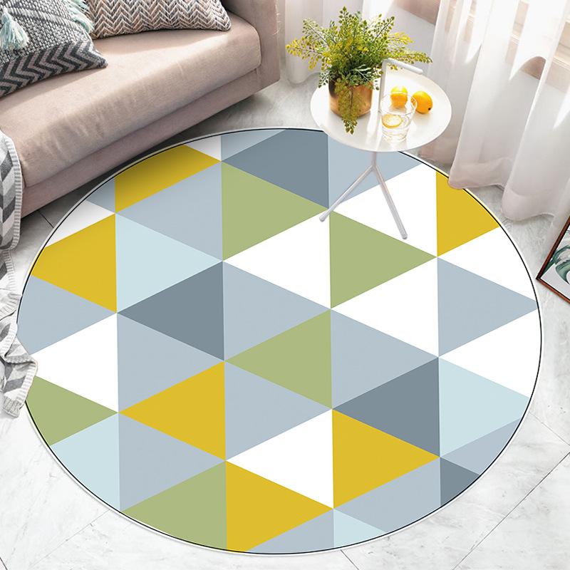 Geometry Pattern Rug Round Rug Living Room Home Decor Children Room Rugs for Living Room
