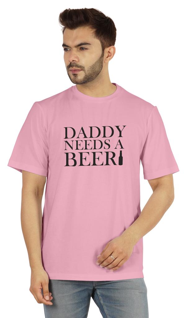 Inkmeso Graphic Tshirt For Men  s   Daddy Needs A Beer   Funny Quotes Dad  s Drinking Tee