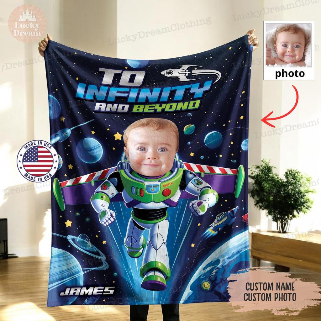 Personalized Disney Toy Story buzz lightyear Blanket, To Infinity and Beyond Blanket, Toy Story Magic Kingdom Blanket, Toy Story Velveteen