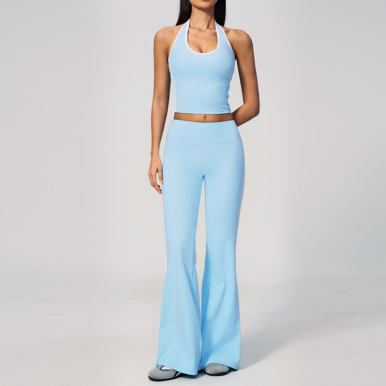 Dare to Show Color Block High Waist Shaping Sportswear Set Large