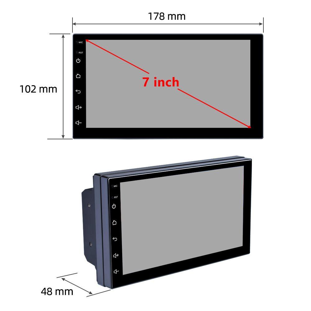 Reakosound 2 Din Android 12 4G NET 7 Inch Car Radio Multimedia Video Player 2Din Navigation GPS FM for Nissan Kia Honda VW Hyundai