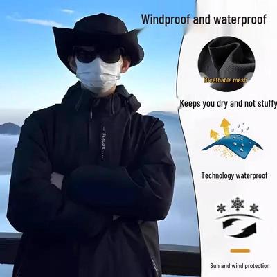 Men's Waterproof Windbreaker - Autumn/Winter Breathable Jacket, Couple Style for Outdoor Mountaineering.