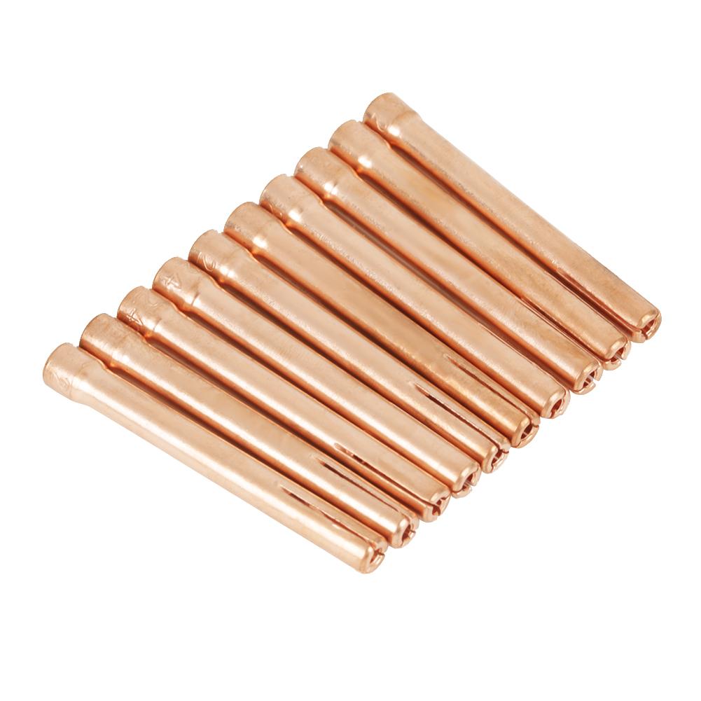 10Pcs 10N24 Welding Torch Collets for Tig Welding Torch WP171826 2.4mm