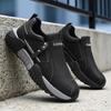 2026 New Breathable Men's Sports Work Shoes Slip-On Anti-Slip Wear-Resistant Casual Shoes Thick Bottom Labor Protection Sneakers