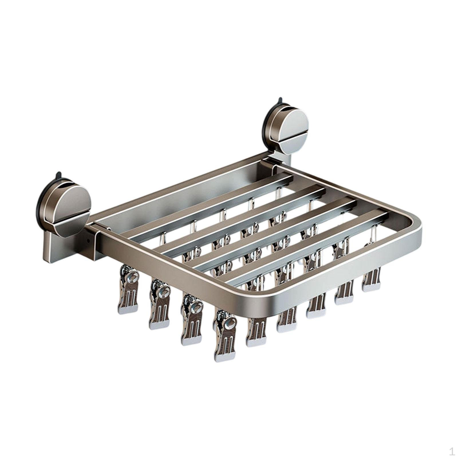 Складная сушилка для носков, настенная, клипсы-вешалки для одежды, сверхпрочная 24 Clips