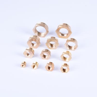 Brass Hex Bushing Reducer Pipe Fitting 1/8 1/4 3/8 1/2 3/4 F To M Threaded Reducing Copper Water Gas Adapter Coupler Connector