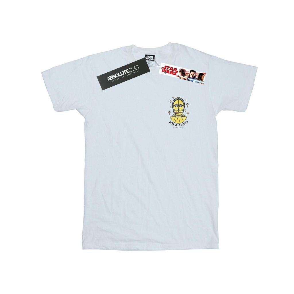 Star Wars Mens C-3PO I´m A Rebel Chest Print T-Shirt