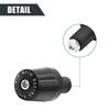 uxcell Handlebar End, Bar End, Handlebar Grip Cap, Grip End, For Motorcycles, Easy Installation, Aluminum Alloy, Black, Pack of 2