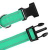 Reflective Dog Collar Nylon Dog Collar with Metal D-Ring Adjustable Fit Safe Dog Collar for Small Large Medium Dogs Night Walking